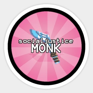 Social Justice Monk Sticker